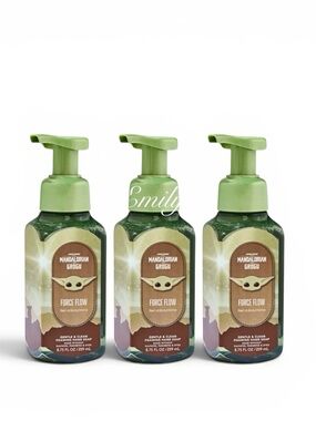 3X STAR WARS GROGU Force Flow X Bath & Body Works Foam Hand Soap Bundle